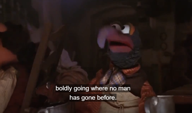 i like this muppet and his star treck references(no i haven't seen it but i've seen star wars and i know that line isn't in star wars)14/-  #YubiViews