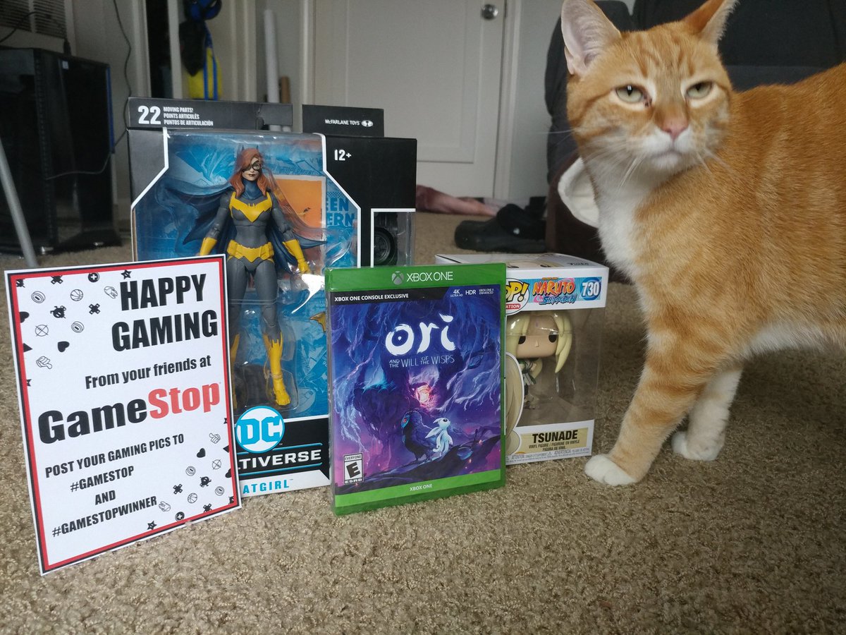 jgrohoske9's tweet photo. Thank you @GameStop for @Xbox Ori, @McFarlaneToys1 Batgirl and the @funko Tsunade!!
Maize isn't sure about anime but I told her if need be we can gift it forward!
#GameStop #GameStopWinner https://t.co/EKFAMDyRhJ