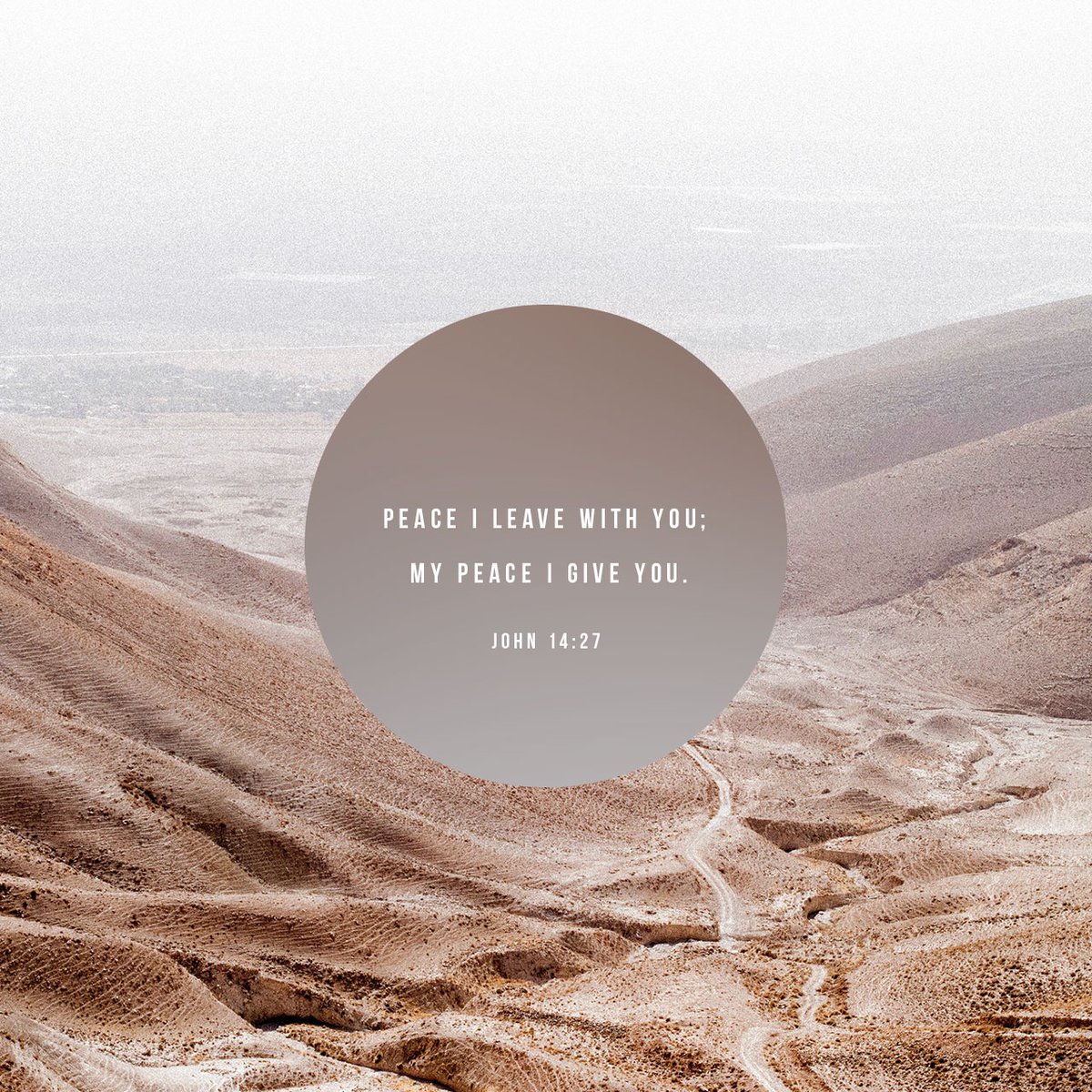 YouVersion's tweet photo. Peace I leave with you; my peace I give you. I do not give to you as the world gives. Do not let your hearts be troubled and do not be afraid. - John 14:27 https://t.co/foWCXt1PA7