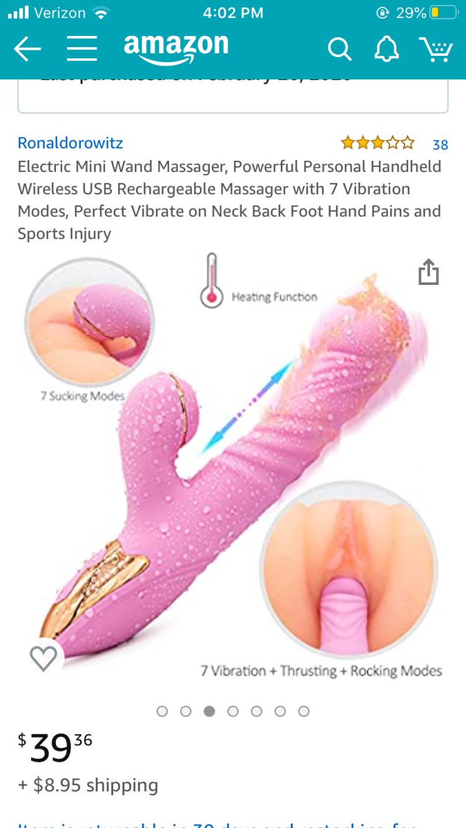 laaynaaaaa's tweet photo. @therealmaric_ 7 different modes, waterproof, heat activated and takes care of the clit https://t.co/BGWEn0W0Ur