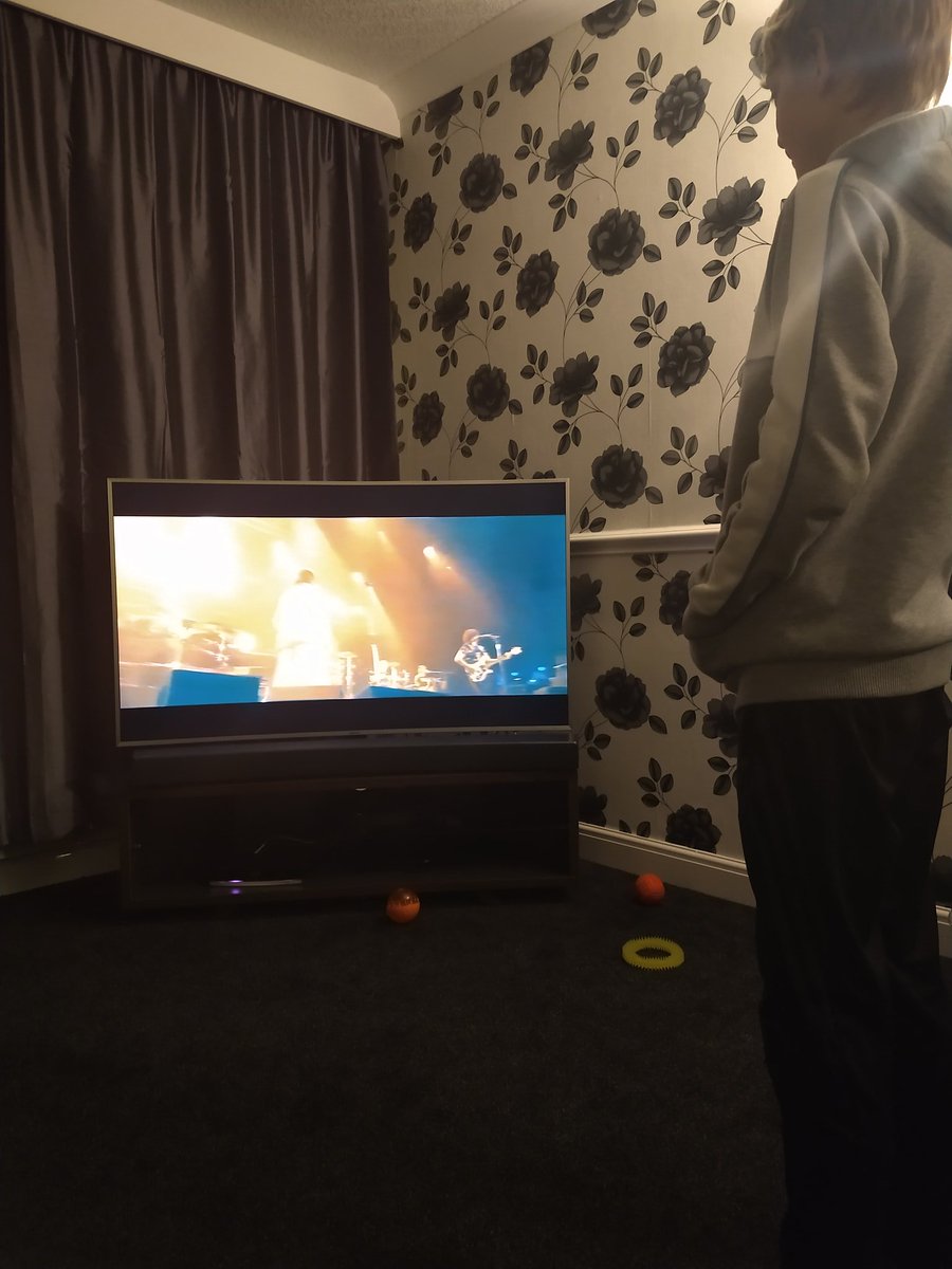 Gutted I didn't get to take Aaron to his first gig tonight to see <a href="/BlossomsBand/">BLOSSOMS</a> . Next best thing in the living room...