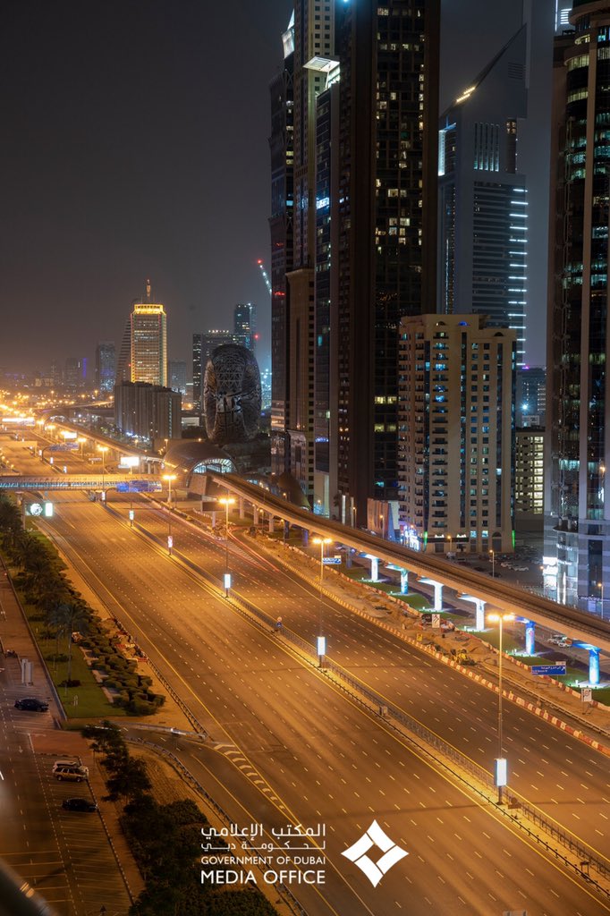 DXBMediaOffice's tweet photo. #Dubai thanks you for staying home. #StayHome https://t.co/O8YJ6JPskI