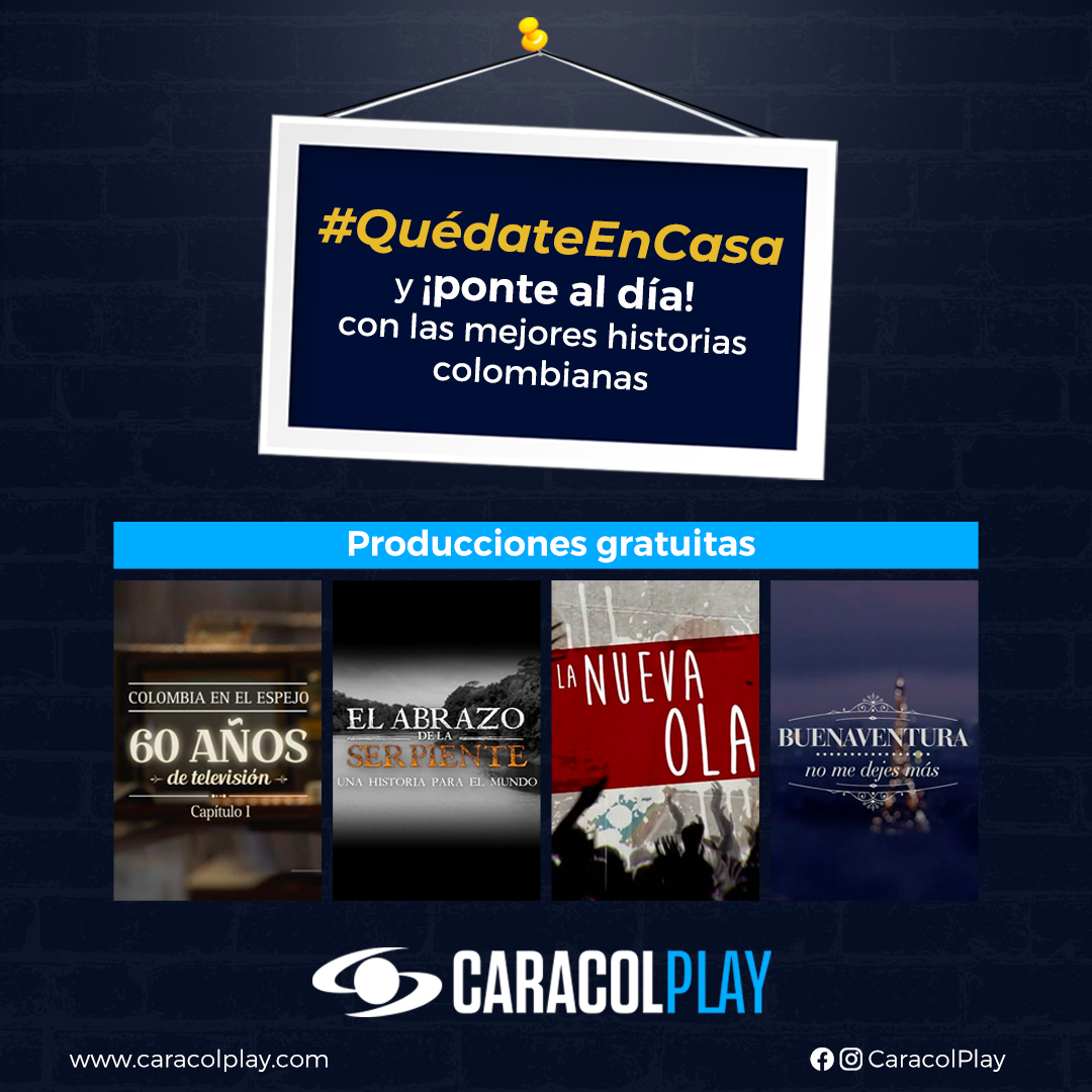 CaracolNext's tweet photo. #QuédateEnCasa | No te pierdas la oportunidad de disfrutar este contenido y más en la nuestra plataforma. 

Regístrate en @CaracolPlay y sorpréndete en la comodidad de tu hogar 📺👉 https://t.co/UfPTXMTEBE https://t.co/6BtargWXWO