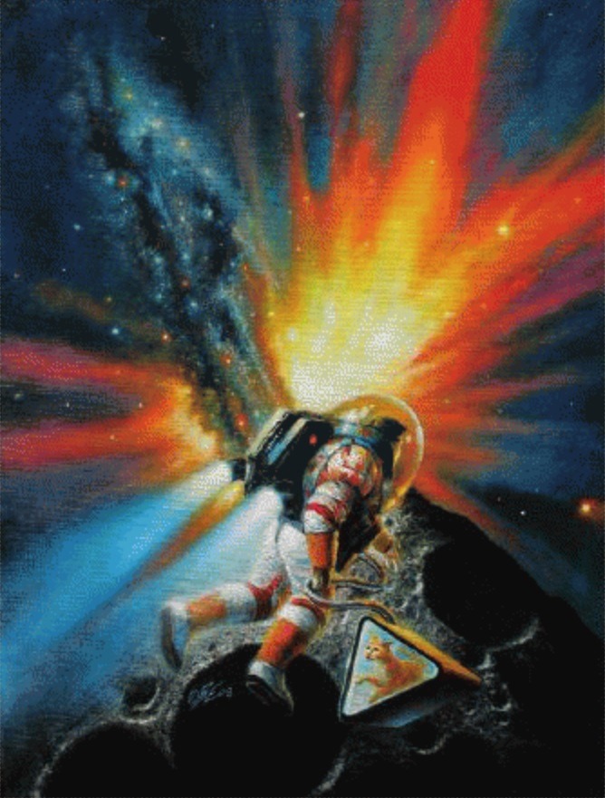 Space  #Caturday returns with a space cat-carrier in this artwork from Bob Eggleton, used for Andre Norton's 'Search for the Star Stones'