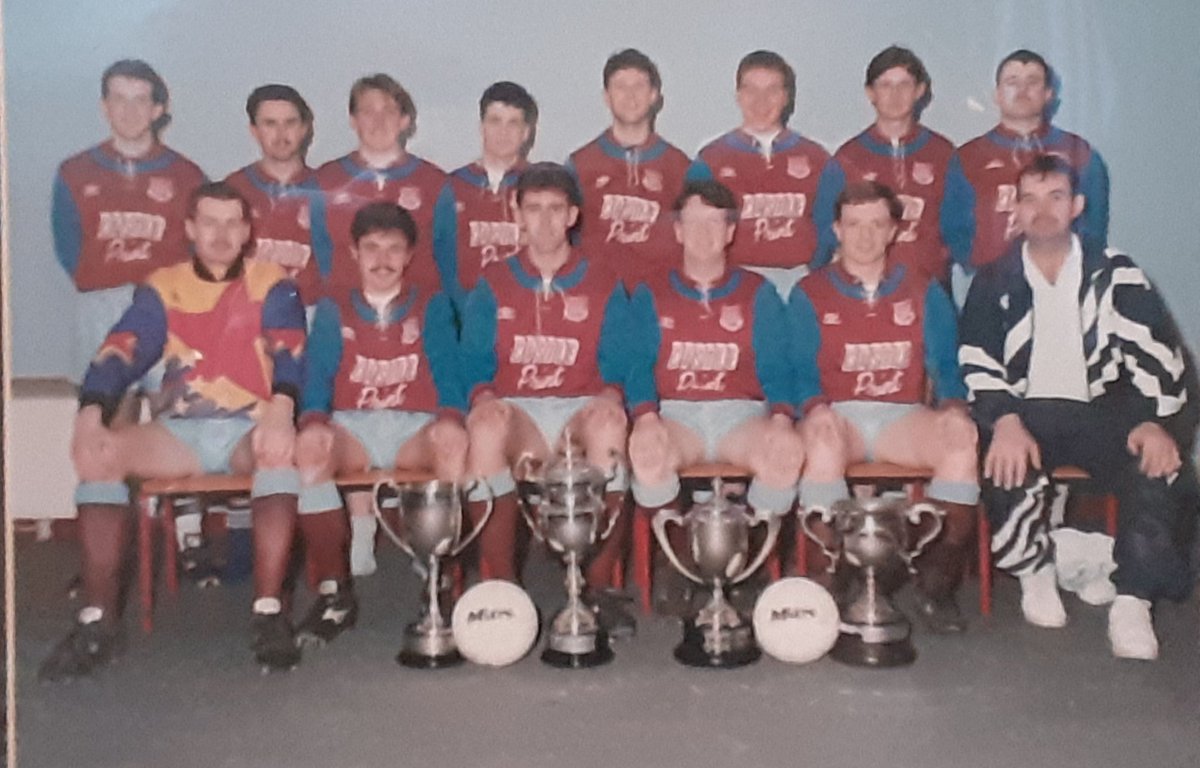 NearyOllie's tweet image. If you are a football person please join the challenge of posting a football photo. 
Very fortunate to have some great coaches &amp;amp; teammates in @MervueUnitedAFC over the years. #RealPlayerDevelopment