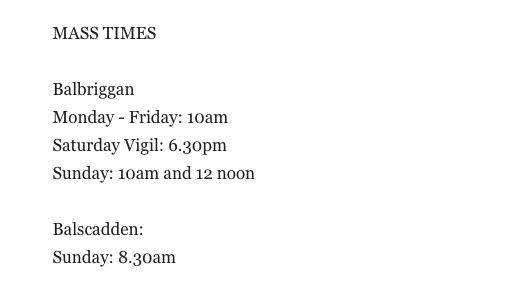 Balbriggan Parish tweet media