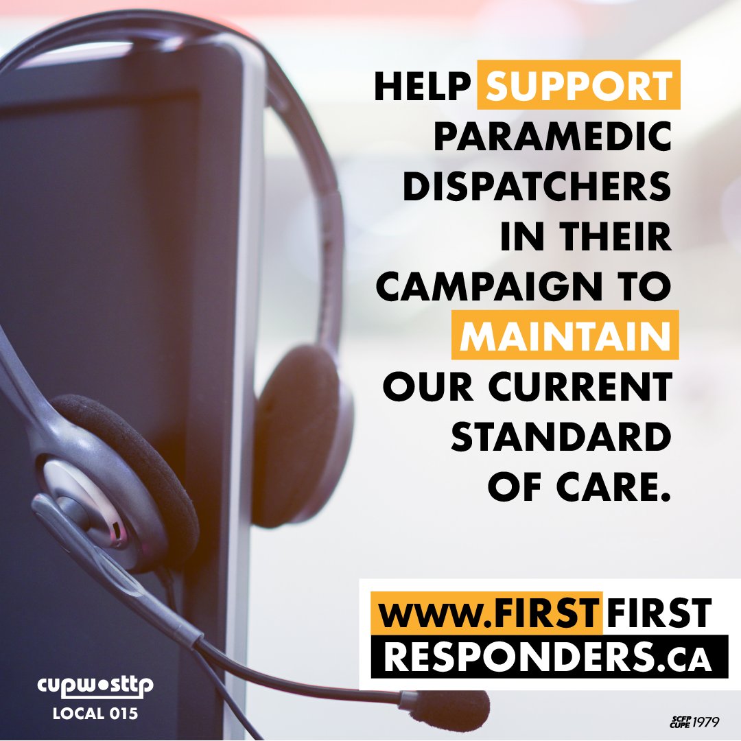 EMCNS_Local's tweet photo. .@EMCNS_Local paramedic dispatchers are concerned that upcoming Fitch report findings may threaten our current standard of health care in Nova Scotia. Go to https://t.co/3Jfld6tcLY and tell your MLA #NoCutbacks to @EHS_NS services. #FirstFirstResponders #NSHealth #NSLab #NSPoli https://t.co/JYrHEghaa7