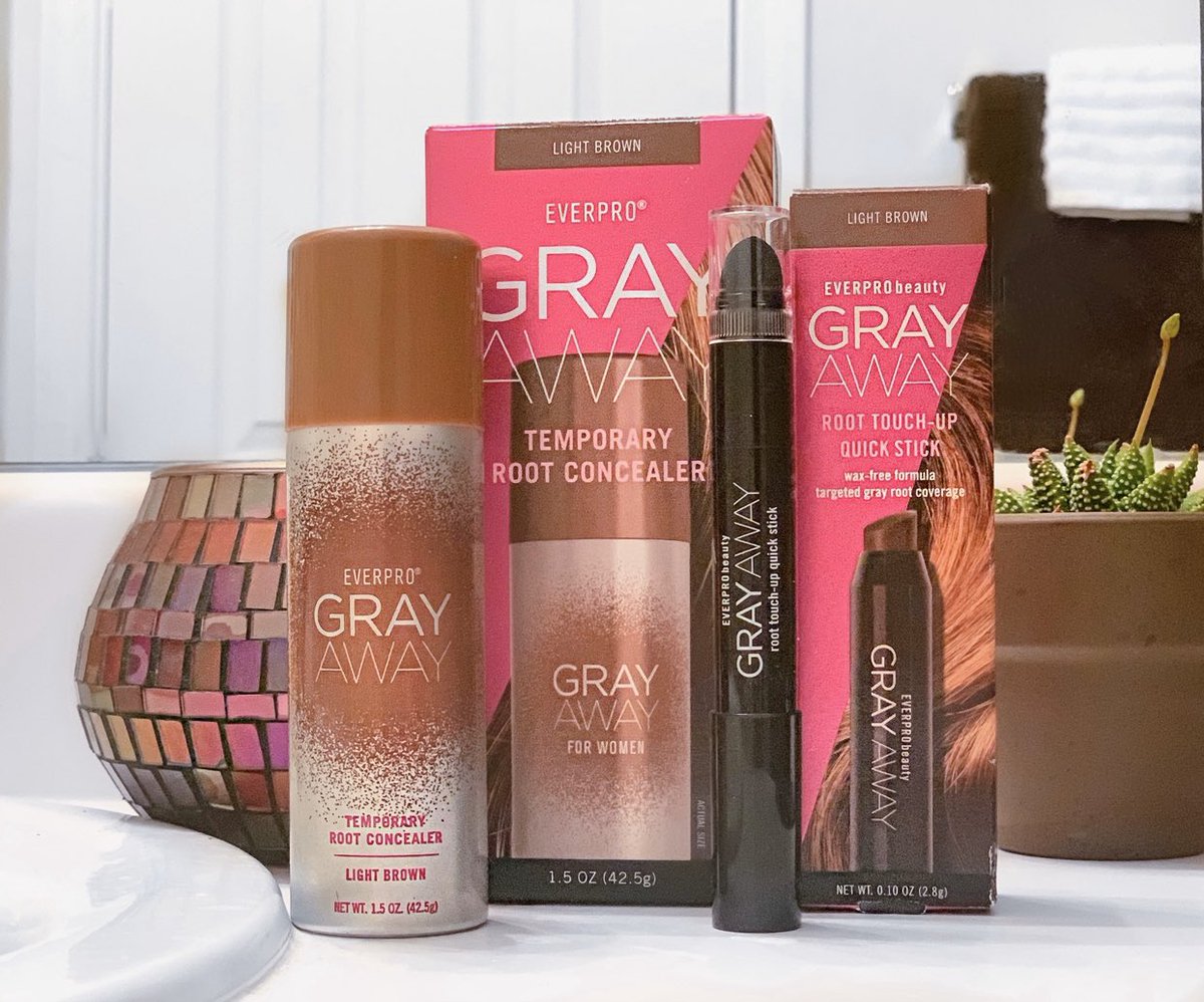 Can’t make a salon visit right now? No problem! @GrayAwayEverpro Temporary Root Concealer Spray & Root Touch-Up Quick Stick are conveniently online at @HEB and can help cover up your grays! heb.com/search/?q=gray…
 
#GrayAwayPartner #HEBBeauty