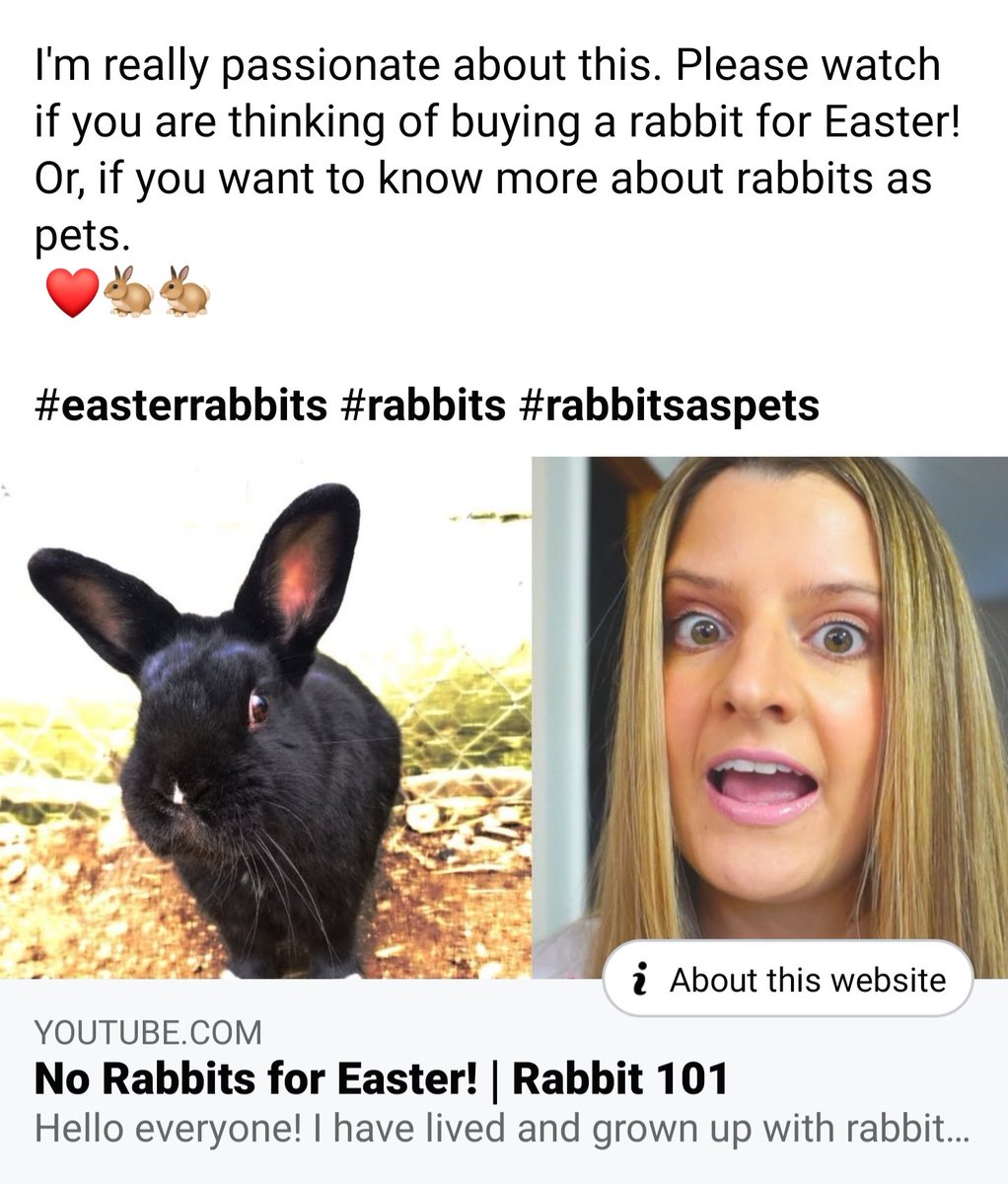 Find me on YouTube as 'Morgan Talks'! I'm very passionate about this issue. @peta

#easterbunny #rabbits #YouTube  #youtubechannel #rabbitcommunity