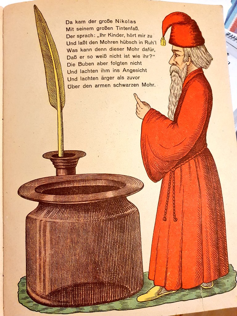 scherbenstein's tweet photo. Ganz schön woke, der olle "Struwwelpeter" von Heinrich Hoffmann. Der hat den Kampf gegen den Alltagsrassismus noch richtig ernst genommen. https://t.co/KUC2uhLEgH