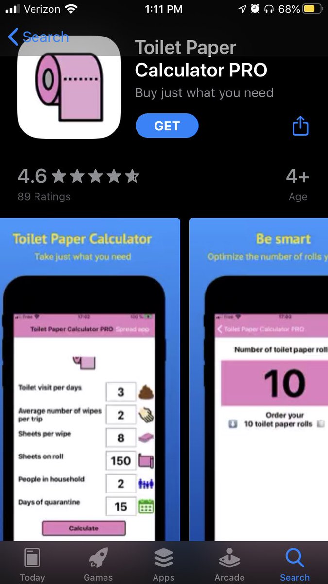 brookeoto's tweet photo. I searched “quarantine” in the app store and here’s what came up😂 https://t.co/lkHnydHXQq