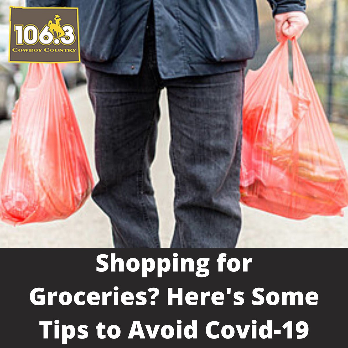 1063CowboyCntry's tweet photo. For anyone, these are some must know tips on how to safely bring home your groceries.: https://t.co/REEwJxvGev 

#coronaviruspandemic #Cheyenne #Wyoming #coronavirus #COVID19 #COVID19WY https://t.co/7SsMecuppC
