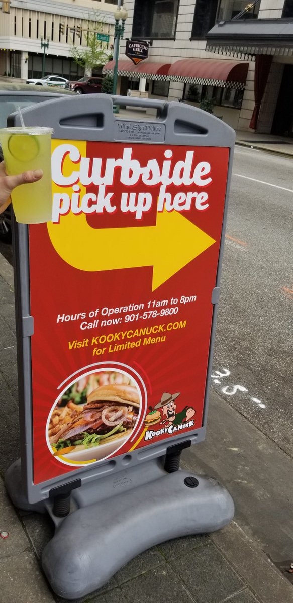 kookycanuck's tweet photo. CURBSIDE PICK UP GETS KOOKY!! #kookycanuck #SaturdayMotivation #SaturdayVibes #deepdishcookie #curbsidepickup #memphis #tennessee https://t.co/piaQYcCT8w