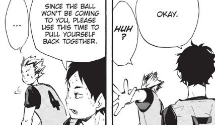 this seems something common and between his teammates is already normalized as something that at some point will happen and they know how to work with that, cause they also know and trust that bokuto will be fine in the end