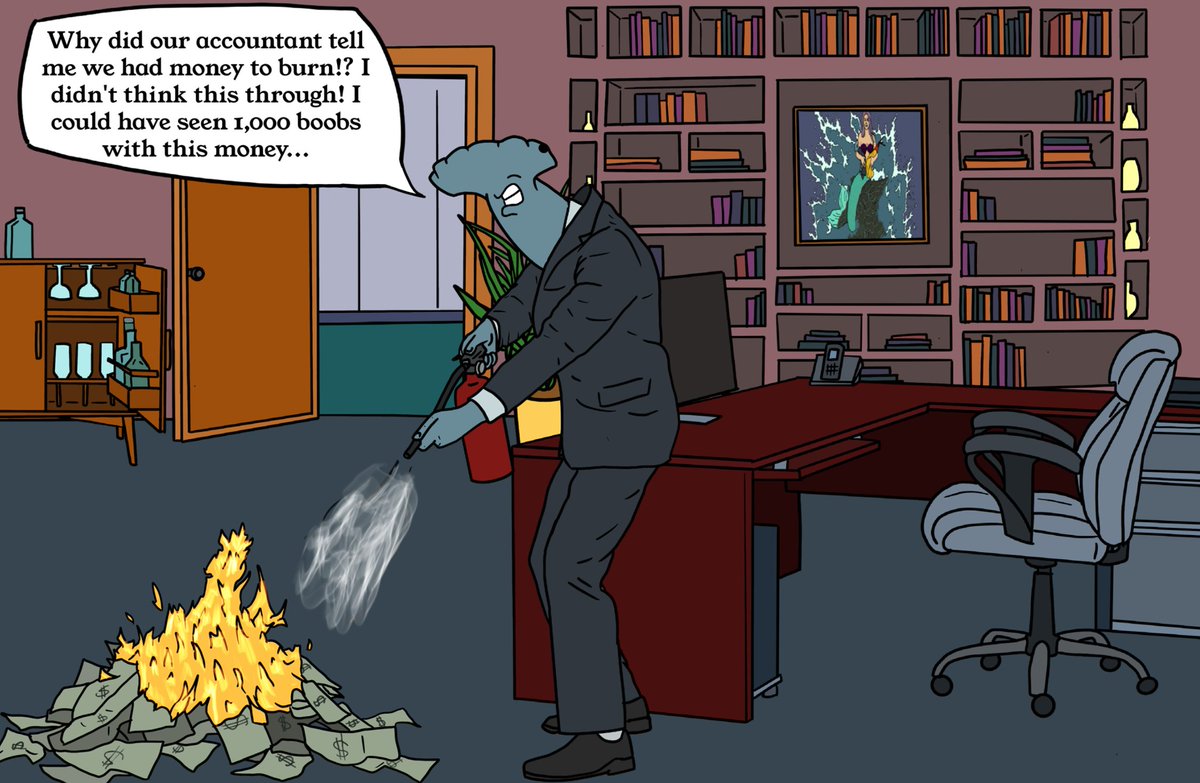 fishcal_shark's tweet photo. We much prefer our money to be liquid than fire🔥. ‘Mo money, ‘mo problems!
#CongloLife #IndieComics #Comics #Drawn #Cartoons #Sketch #WebToon #illustration #Cartoon #Cartoons #ComicIllustration #SupportIndieComics #momoneymoproblems #liquidationsale #shark #businesscasual https://t.co/FLJiFNl9Mk