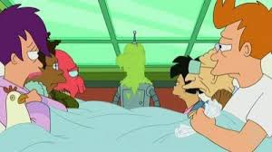 theJayAquino's tweet photo. Recently rewatched the #Futurama episode โCold Warriorsโ. The living fossil Phillip J. Fry reintroduces the common cold (which died out in the 25th century) to the people of the 31st century, and he causes a crisis and quarantine in New York. Well worth a rewatch! #StuffToWatch https://t.co/wzEUZ84DFD