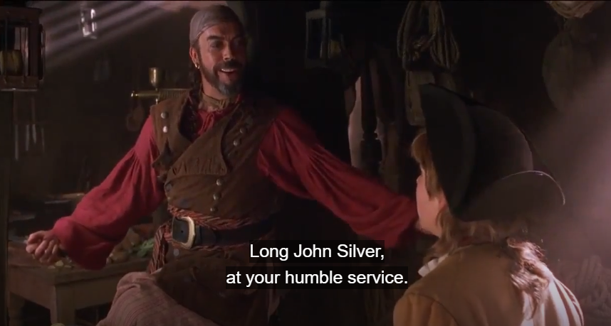 OH SHIT TIM CURRY IS JOHN SILVER!!! FUCK!!! OKAY THAT'S VERY GOOD!!!Also he's doing an Accent and that's why I didn't recognise his voice lmaooooo38/-  #YubiViews