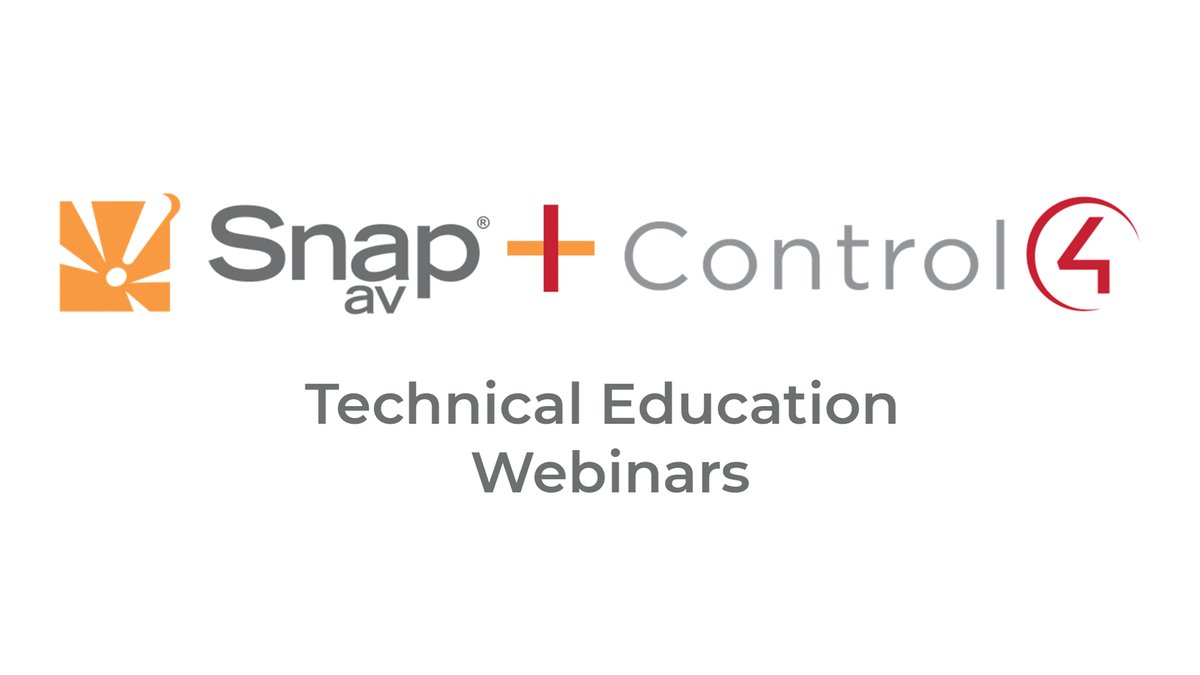 THIS MONDAY: There has never been a better time for remote management, take your skills to the next level with this OvrC webinar and others!

Register ASAP for this limited-time series:
bit.ly/2UHnGf4

#integrators #smarthomepros #avtweeps #CEDIA 
#SnapAV #Control4