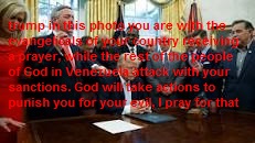 Prof_edgaruiz's tweet photo. @realDonaldTrump Your sanctions affect the people of God in Venezuela and the unconverted also who are also very loved by God, God has NOT sent you to kill anyone, He condemns crimes. Remember the Commandment "DO NOT kill" https://t.co/0B59Ufi5R9