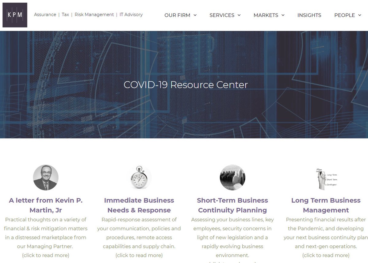 BarryMacQuarrie's tweet photo. @KPMAssociates is helping nonprofits navigate our new normal. Check out Barbara's article about "COVID-19 and Government Contract Considerations". https://t.co/FfaM2TkeF8 #KPMCares https://t.co/94EEPTxcyv