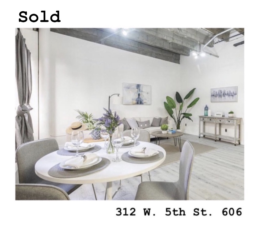 Alma_Lam_'s tweet photo. #Sold:  Studio loft in the heart of Downtown LA. The buyer has to change lenders a week from the closing date. Extending the escrow to 50 days. And just days before #shelterinhome went into effect. Got it done ! https://t.co/BcJdRobdy3