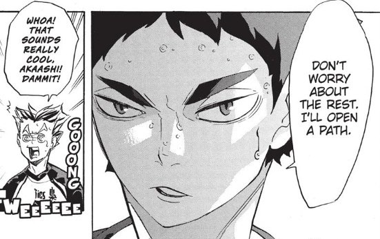many people got used to say that akaashi is the one that can bring bokuto back from the emo mode, but he's actually just a factor that helps, in the end it's up to bokuto to decide if he can came back on himself or not, he's pretty okay with that if ur curious