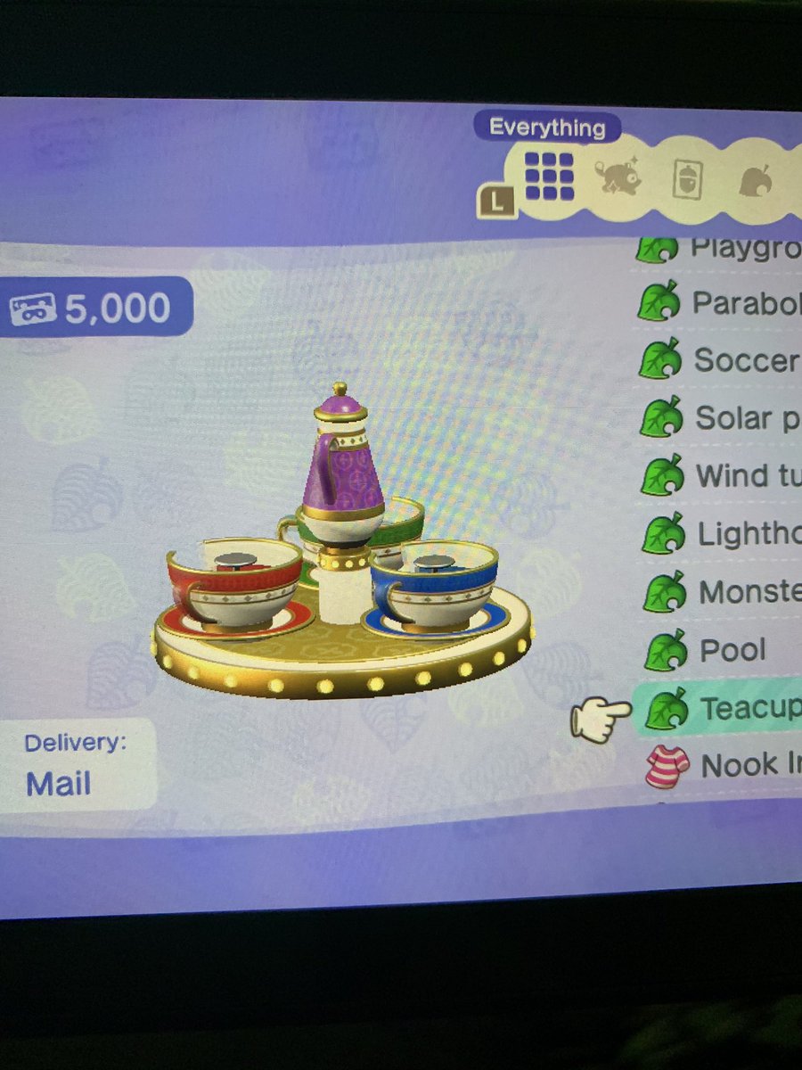 1800hisloss's tweet photo. 🥺👉🏼👈🏼 Does anyone have the pastel teacups in their catalog? I only have the primary colors one. #AnimalCrossingDesigns #AnimalCrossingNewHorizons #acnh #ACNHDesign #animalcrossing #nookstop https://t.co/JC5vJK5xOG