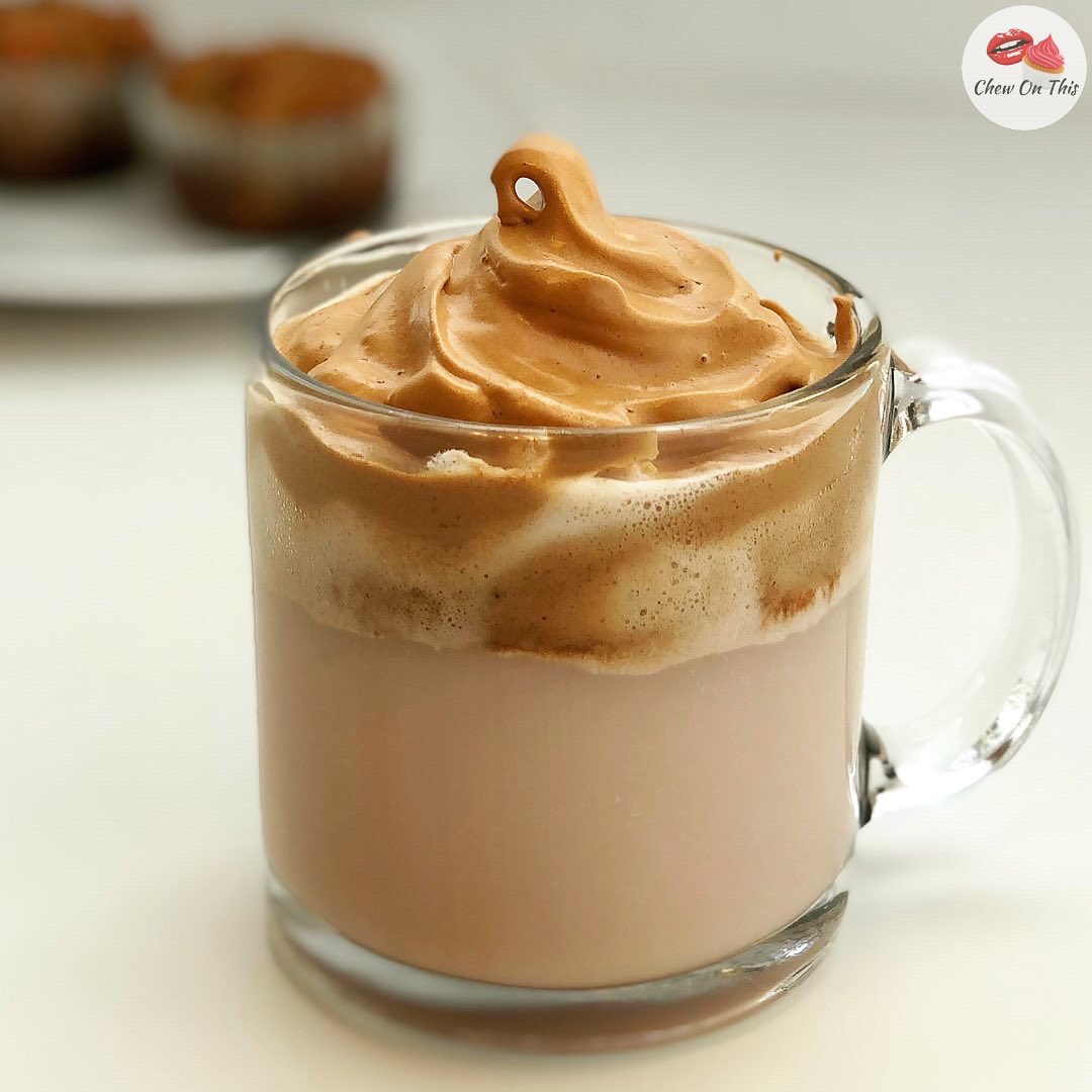 ChewOnThisTV's tweet image. I’m a magician! This is #coffeemagic! 3 ingredients that fluff up into a coffee dream!
I served it over warm coconut milk and I’m in #coffeelove

#recipe #DalgonaCoffee
1 tablespoon instant coffee granules
1 tablespoon sugar
1 tablespoon water
#coffee #coffeelover #dalgonalatte