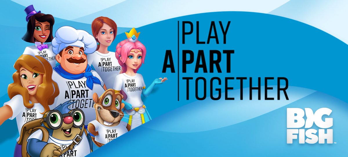 GummyDrop's tweet photo. Let's stay healthy and #PlayApartTogether! Big Fish is teaming up with the World Health Organization (@WHO) to raise awareness around the power of physical distancing to reduce the spread of COVID-19.

Learn More Here — https://t.co/GzNUTMba1F https://t.co/LgepUvuSdu