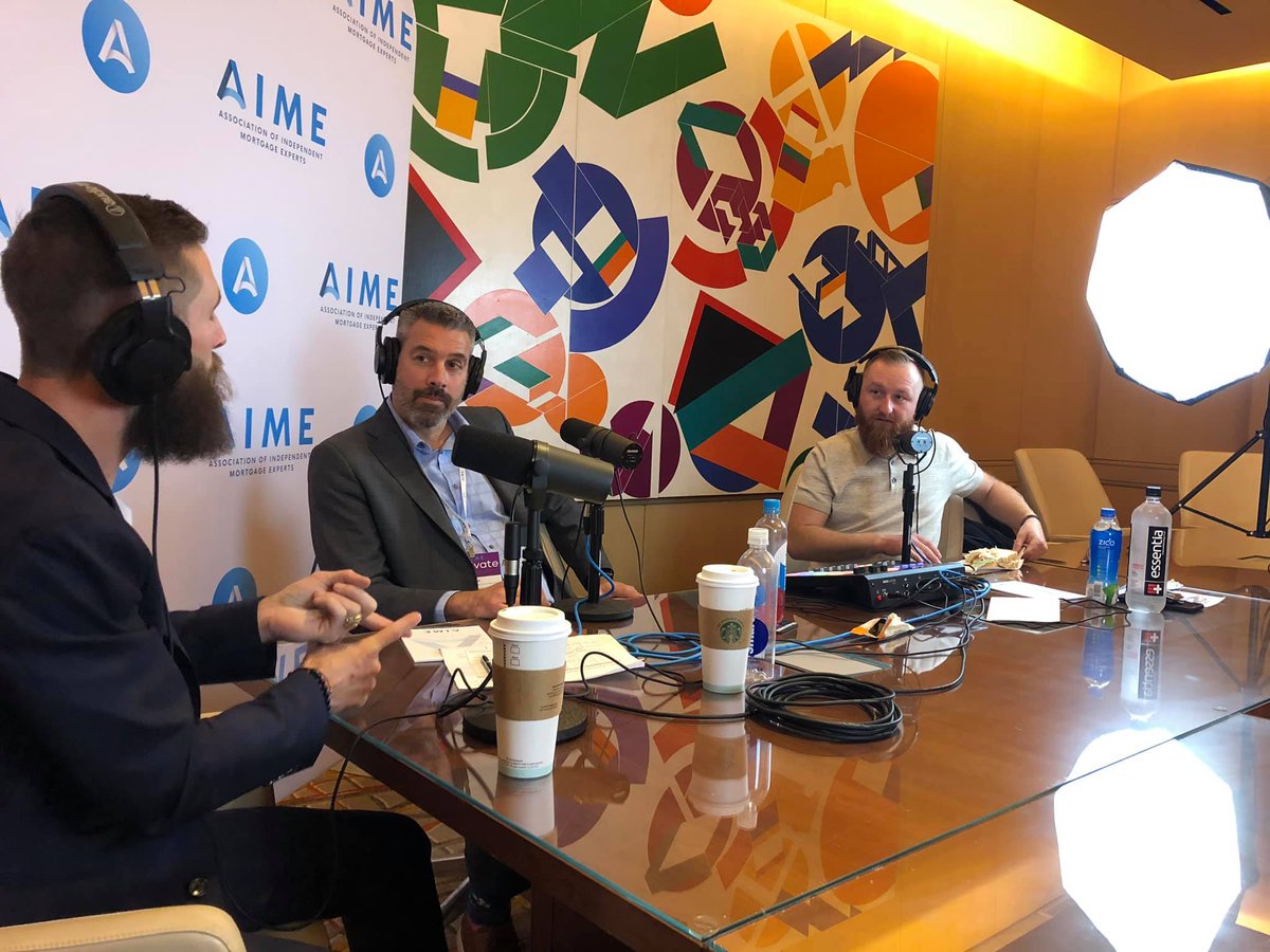 AIMEnational's tweet photo. Shoutout to @MortgageXc and @CF_Wholesale for sponsoring our live podcasting experience at #AIMEActivate. You truly brought our #BrokerToBroker podcast to life! https://t.co/mwpJtFjdft