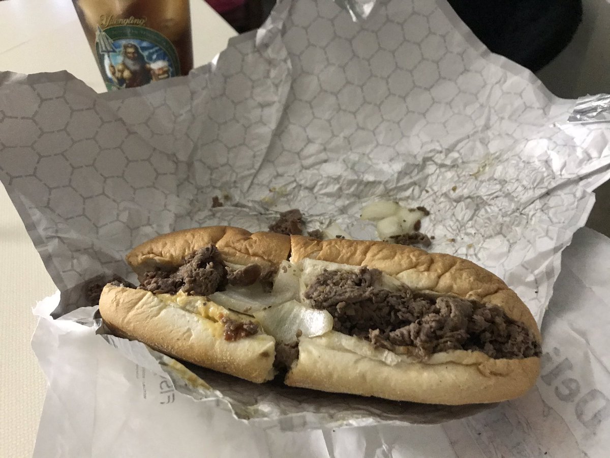 Ordered up some @UrgiesChzSteaks for dinner. What a perfect choice...Of course I got it wit wiz! #TheValleyStrong #supportsmallbusiness #SupportLocalBusinesses