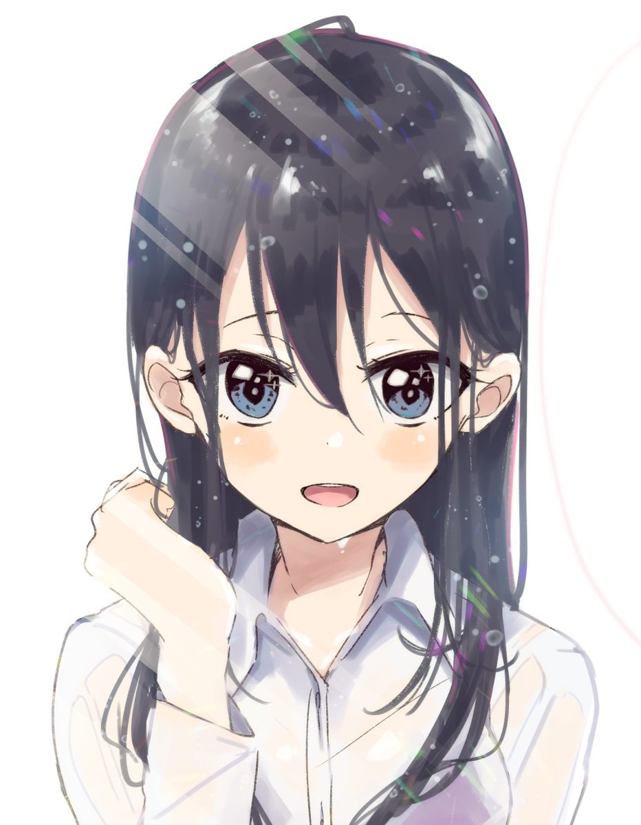 「なぜかいつも濡れ透けで登場する後輩ちゃん 」|一条レイのイラスト