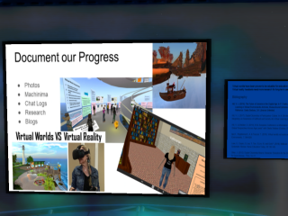 TothCohen's tweet photo. Thought provoking discussion #VWBPE20, "Virtual Reality in Education: Intentional Immersion" led by @valibrarian. Key points included distinctions between #virtual reality and virtual worlds. Take home msg: Educators must keep up with developments for/ evaluate best use for both. https://t.co/wupXseevqs