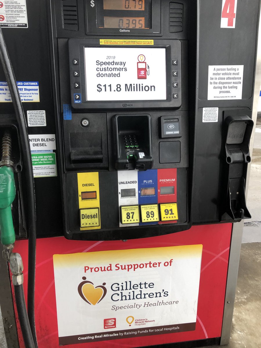 .⁦⁦<a href="/Speedway/">Speedway</a>⁩ continues to support ⁦@CMNHospitals⁩ around the US- here in #Minnesota &amp; Western #Wisconsin they support ⁦<a href="/GilletteChildrn/">Gillette Children's</a>⁩  😎