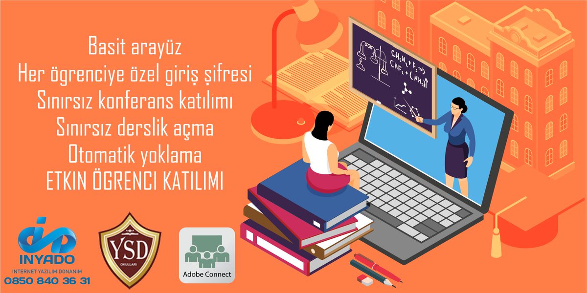 inyado's tweet photo. "YSD KOLEJİ" İnyado EDU "Uzaktan Eğitim" sistemleriyle  eğitime ara vermeden devam ediyor. https://t.co/Ath8xJH5Ls https://t.co/iNx6Ns6qwL