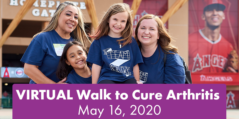 Join us on FACEBOOK on May 16 for the largest VIRTUAL Walk to Cure Arthritis event ever. Another step, another victory! bit.ly/3bN7ikF #walking #arthritis #arthritisawareness #WeLiveYes
