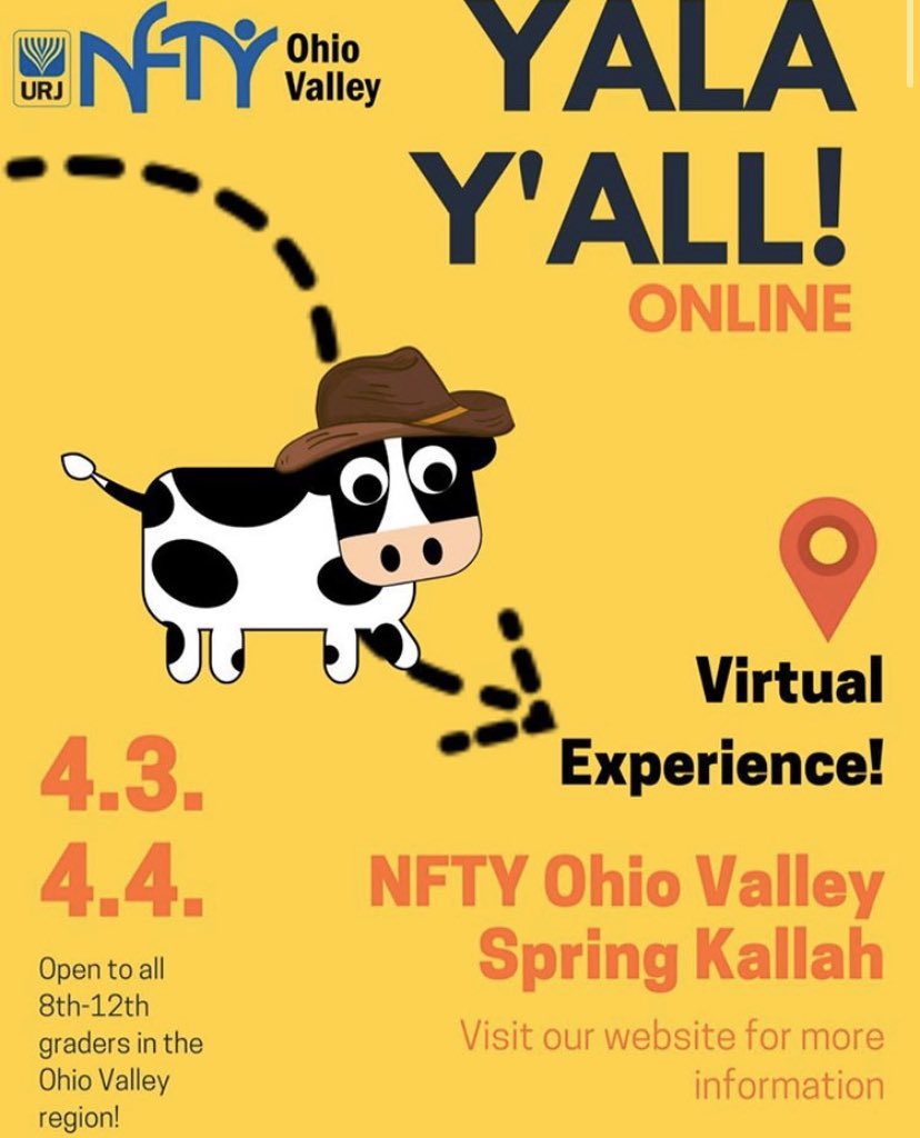 OV_MVP's tweet image. Remember to register for our VIRTUAL Spring Kallah! We have tons of activities planned and it’s FREE!! 🤠🤠