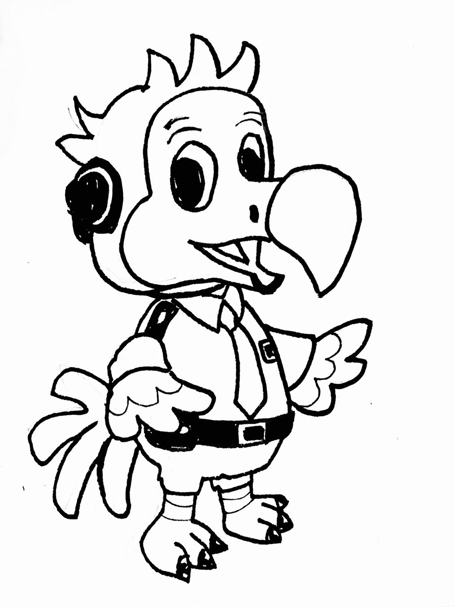 GB_COMICS's tweet photo. Orville the Dodo from me and a Latios from the child. Possibly going to need colour on that one. #AnimalCrossing #pokemon #DrawLent https://t.co/4phe5MADXn