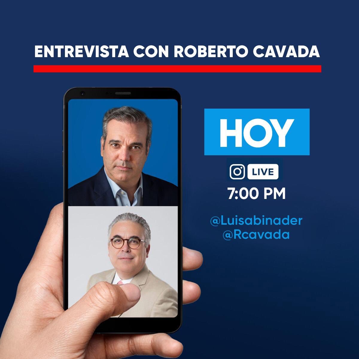 Hoy a las 7:00 p.m. estaré Live en #Instagram junto a <a href="/rcavada/">RCNoticias</a> hablando de la situación que está atravesando nuestro país.  ¡Acompáñennos con su sintonía!