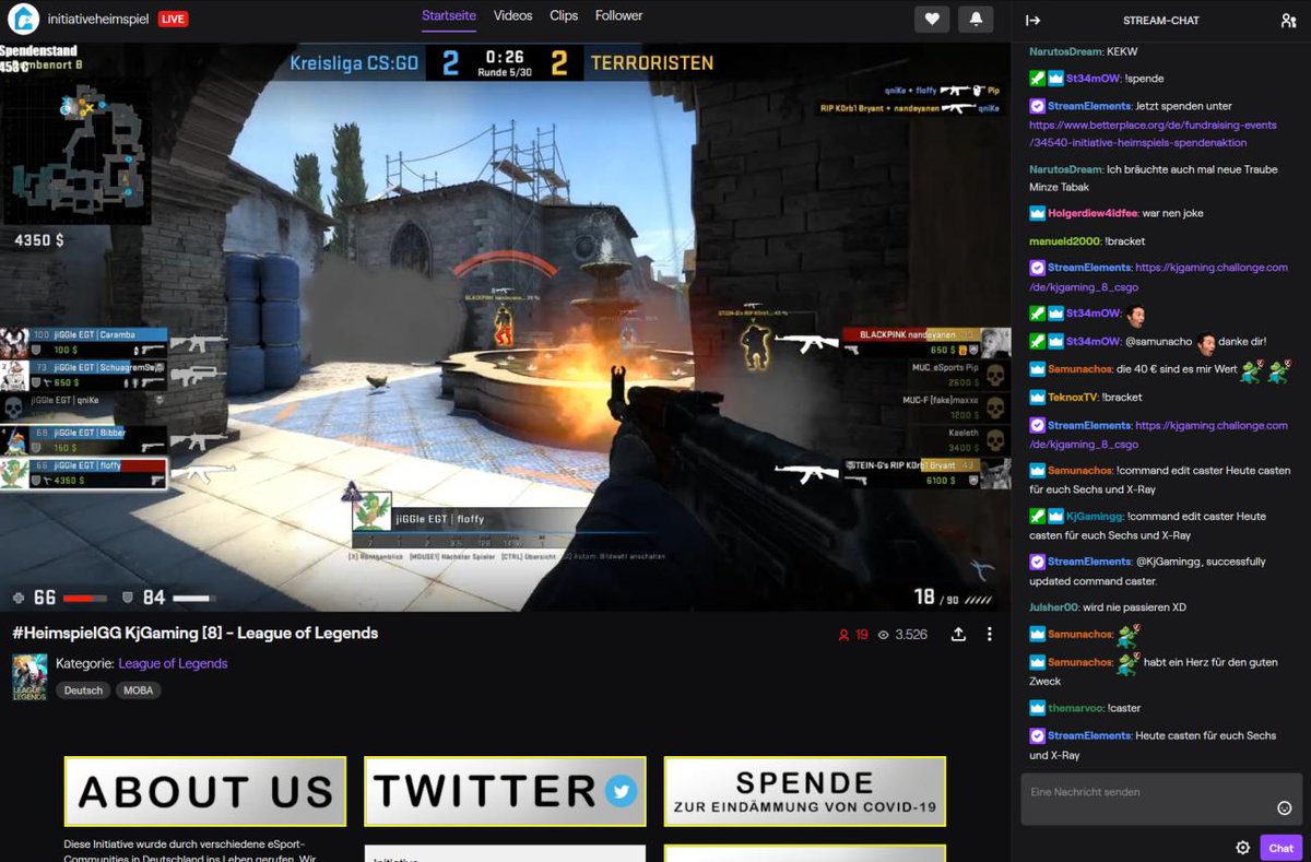 KjGamingg's tweet photo. Aktuell im Livestream von #kjgaming8:
#csgo Turnier. Die Spiele werden gecastet von Sechs und X-Ray! Gerade spielt Munich eSports gegen jiGGle EGT 🌐
#heimspielGG #kjgaming #gamingvsvirus #kjg #lan #lanparty #filderstadt #gaming #server @KjGFilderstadt @IHeimspiel @esportsunitue https://t.co/yIMizTkYhb