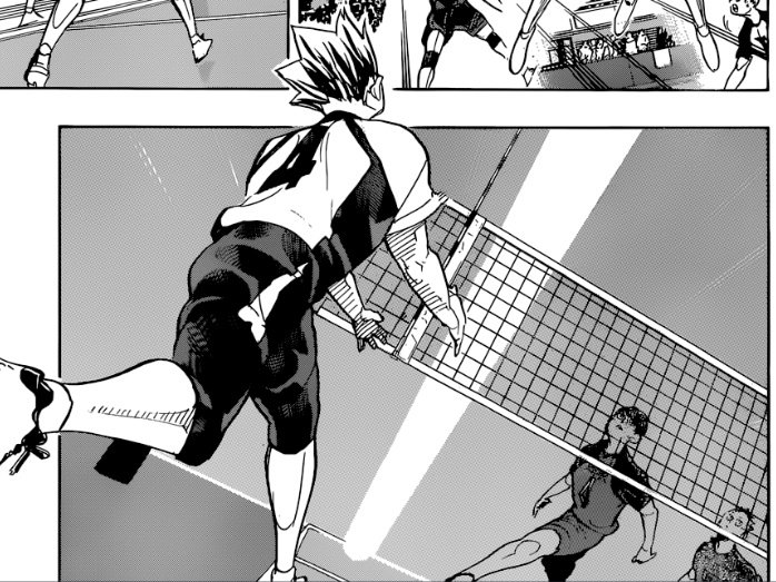 in this match we see bokuto too calm and normal and the one who in the end loses his mind is akaashi, things wasn't going okay for bokuto or fukurodani but bokuto never showed, not even the slightest sign, that the emo mode was gonna show up