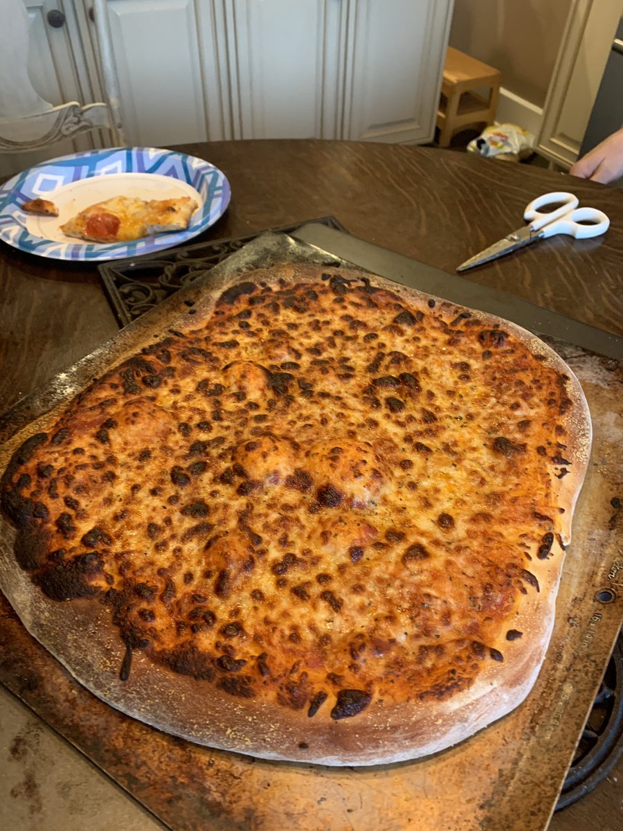 Pizza and pizza fritta day at the LaPaglias.