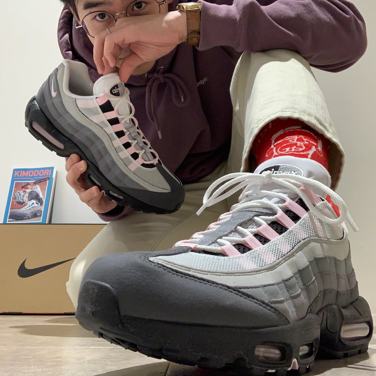 nike air max 95 premium pink foam