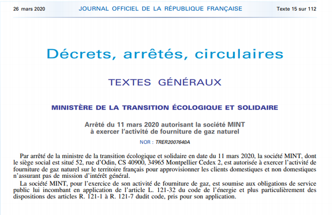 bob56300's tweet photo. Mint énergie accède au rang des rares fournisseurs pouvant proposer l'électricité et gaz à des prix👍👍 $albud
$abio $algep $neoen $engi $edf $vltsa $elec $rui $sev @Selectra_Info @LesFurets #comparateurs #energie #gaz @med_energie @comparateur_nrj @CapitaineEnerg1 @CompEnergie https://t.co/bUaqapLTiG