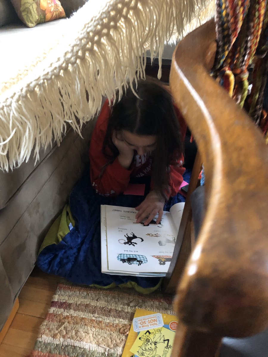 GreenPenWrites's tweet photo. Hey #ReadingCommunity How are you setting up a #ReadingSpace? 
#distancelearning 
#TCRWP https://t.co/uRK0IeEf5v