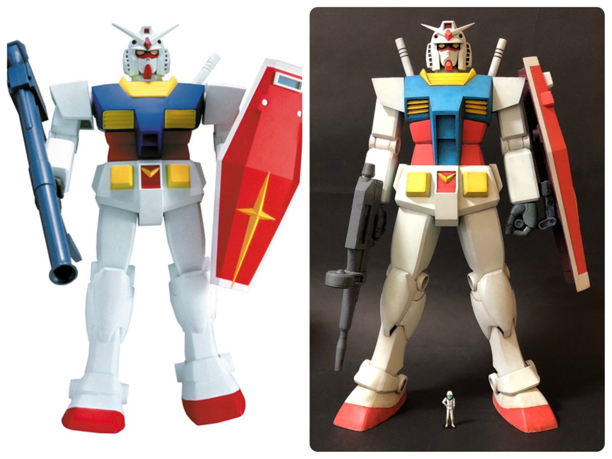 1980年12月発売のプラモデル。
1/60スケール『機動戦士ガンダム』当時、映画館で観た劇場版ガンダムの『安彦良和さんの描くガンダム』を再現したくて(*´꒳`*)
僕なりの『原点回帰』です。
#旧キット　#ガンダムのプラモデル　#ロボマニ　#安彦良和　#めぐりあい宇宙　#最終決戦仕様