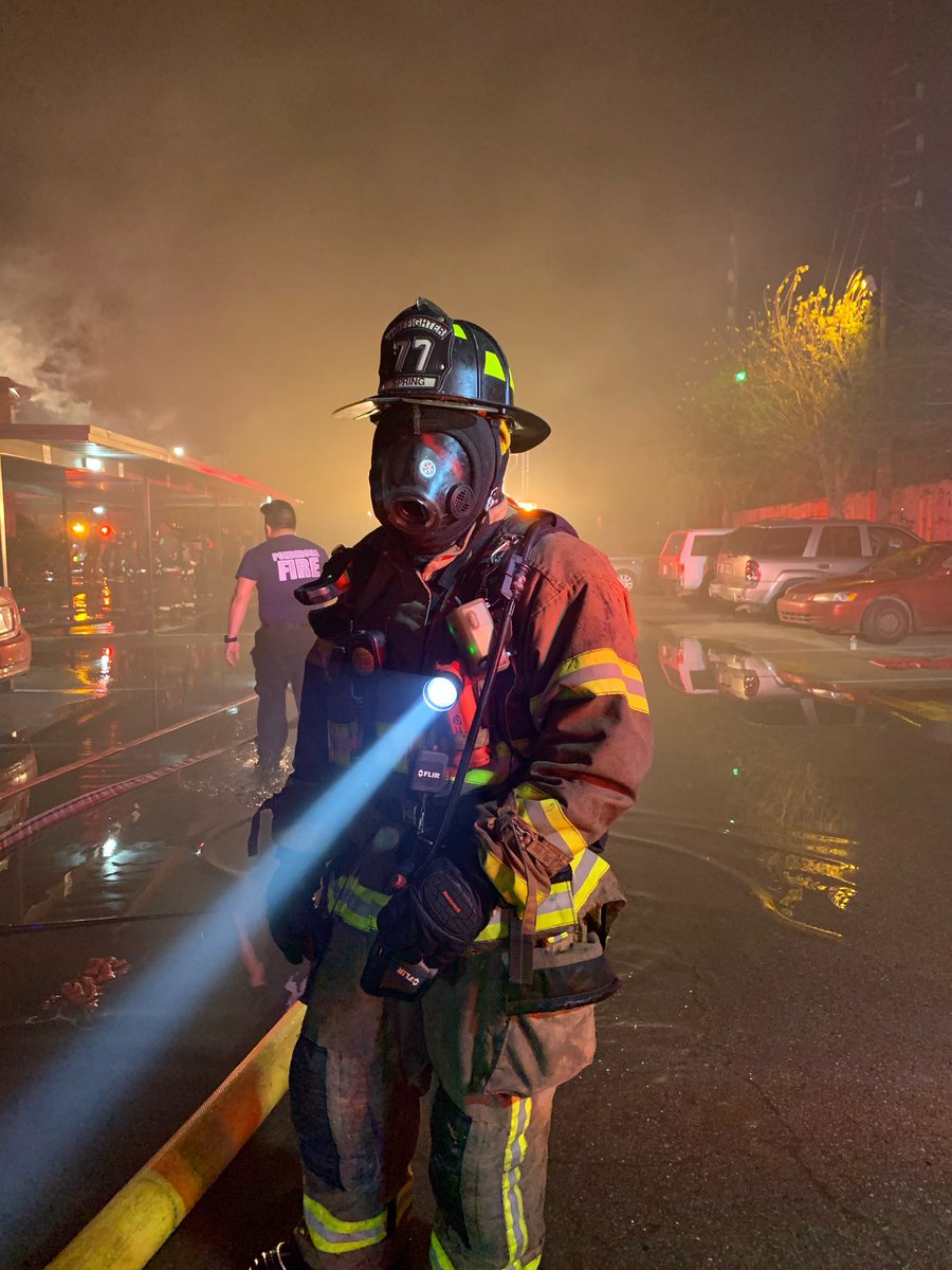 Springfdtx's tweet photo. While #COVID19 gets all the attention, your local #firefighters continue to battle flames. Spring’s Engine 77 and Tower 70 crews helped Ponderosa firefighters on this #mutualaid fire. 
H/T to firefighter Mark Millikin https://t.co/CQFh6XRokr