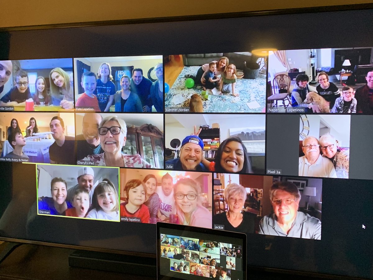 kcmgd31's tweet photo. Today’s virtual birthday party was a success! We played 6 Minute to Win It games together (supply list was shared earlier in the week), sang happy birthday, laughed a lot, and made some wonderful memories! #almost11 #QuarantineParty #makinglemonade #bestfamilyever https://t.co/vvIbSnsAOy