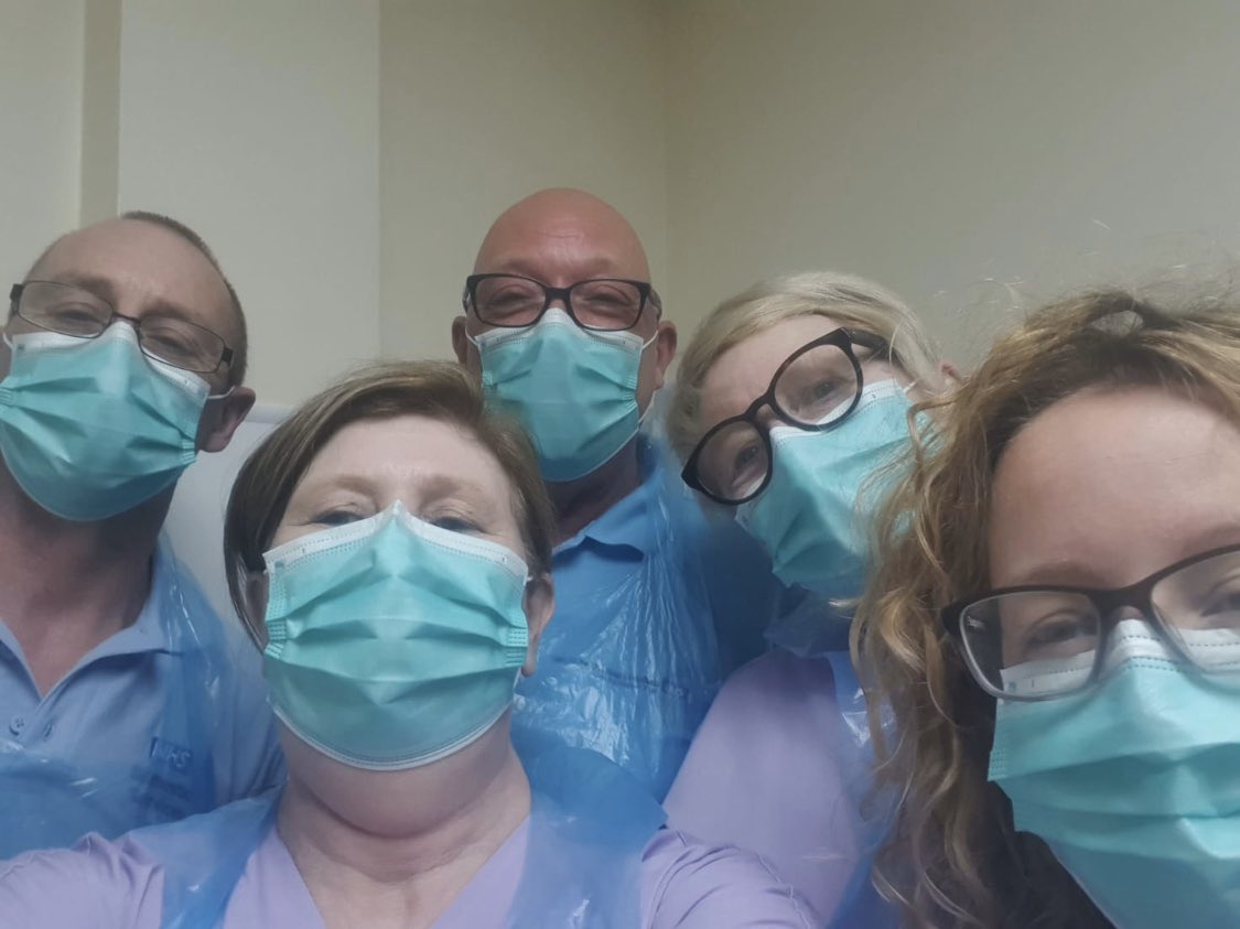 LTHTR_BIT's tweet photo. Working with the deep cleaning team @LancsHospitals today.
Derek, Debra, Marie & many more doing a fantastic job. BIT of a change from the day job @Vicky_Cain01. Thank you all for making Vicky feel welcome & showing her the ropes #teamwork #muckingin https://t.co/dgVAjbVfzs