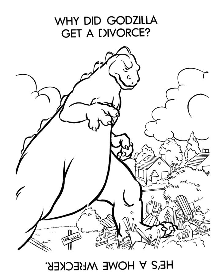 660 Godzilla Cartoon Coloring Pages  Best Free